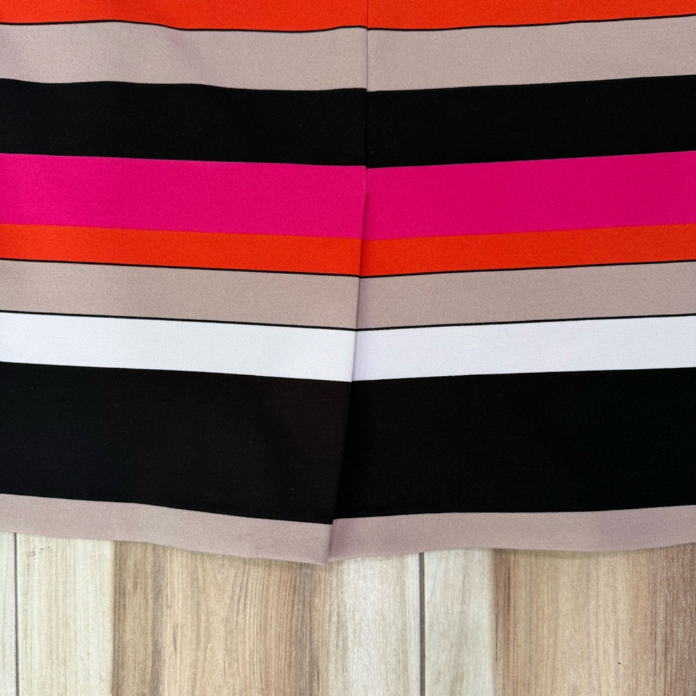 Kasper | Striped Multicolor Stretch Suit Skirt Size 16 - Picture 6 of 9